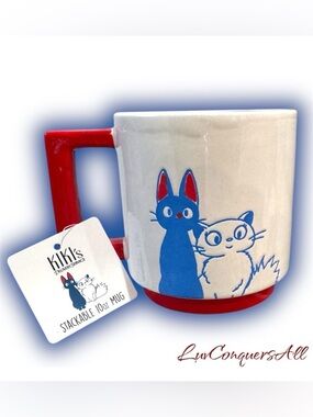 Studio Ghibli Kiki's Delivery Service Jiji & Lily Mug